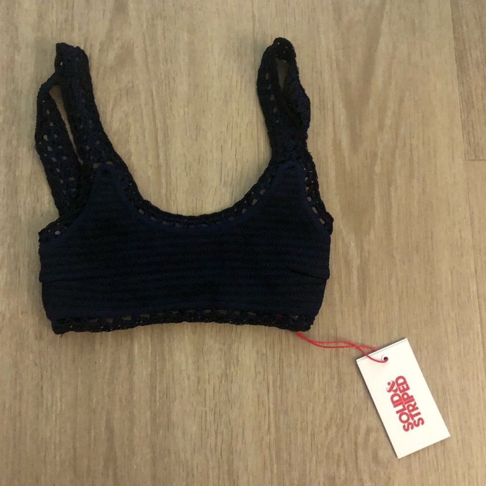 Solid and Striped Crochet Bikini